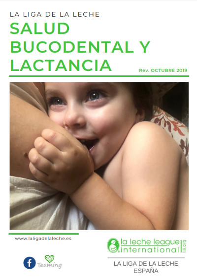 Folleto de la Liga de la Leche sobre salud bucodental y lactancia. Octubre de 2019